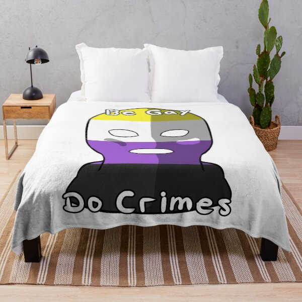 Item preview, Be Gay Do Crimes - Non-Binary Pride designed and sold by HMLaslowTTV.