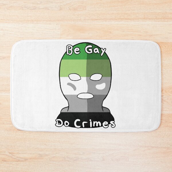 Item preview, Be Gay Do Crimes - Aromantic Pride designed and sold by HMLaslowTTV.