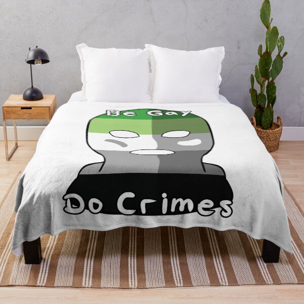 Item preview, Be Gay Do Crimes - Aromantic Pride designed and sold by HMLaslowTTV.