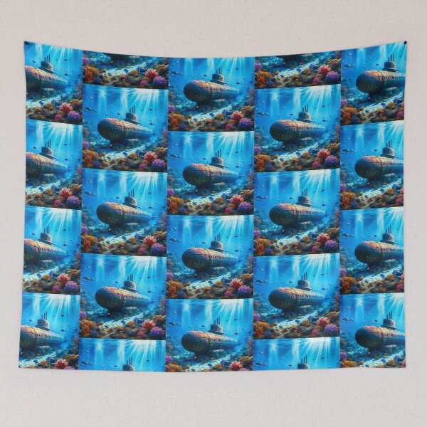 Item preview, An old submarine in the sea designed and sold by Dogandesighn.