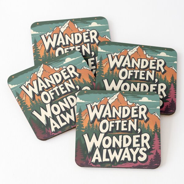 Item preview, WANDER OFTEN WONDER ALWAYS T-Shirt designed and sold by FestivityFinds.