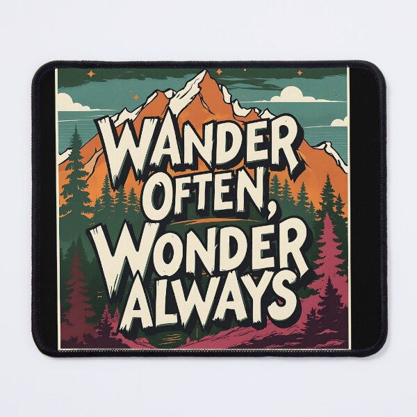Item preview, WANDER OFTEN WONDER ALWAYS T-Shirt designed and sold by FestivityFinds.