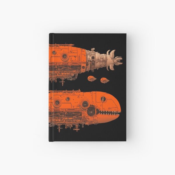 Item preview, Vintage Medieval Steampunk Spaceship Fish with Baby Hatchling Comic Book Illustration, Mechanical Surrealism, Technology Fantasy Utopia, Cyberpunk Botanical Illustration  designed and sold by MarikoDesignArt.