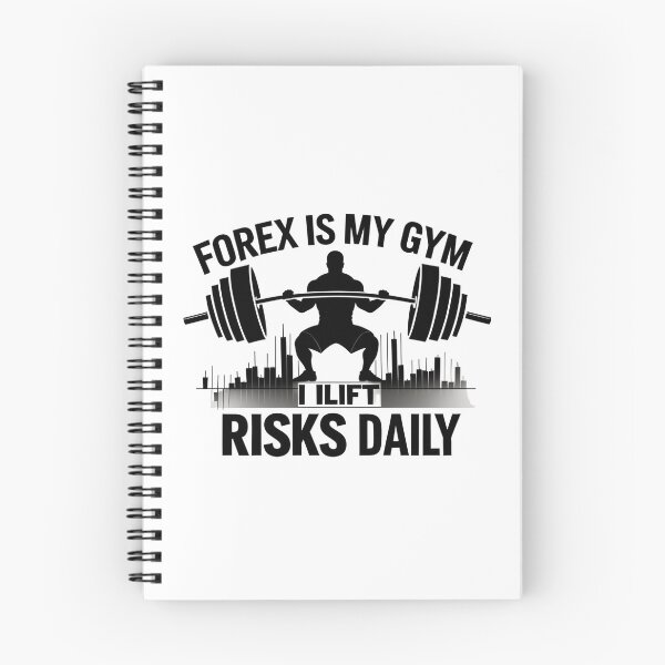 Item preview, "Forex is My Gym – I Lift Risks Daily" for Forex Traders and Gym Enthusiasts designed and sold by D1dymos.