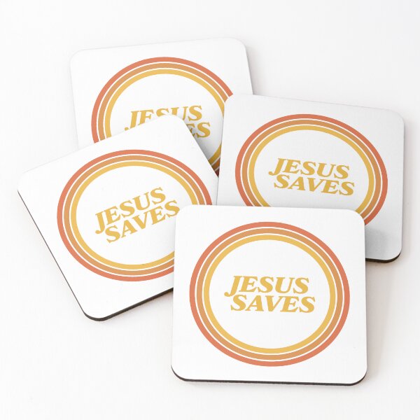 Item preview, Jesus Saves Retro Circle designed and sold by maxztron.