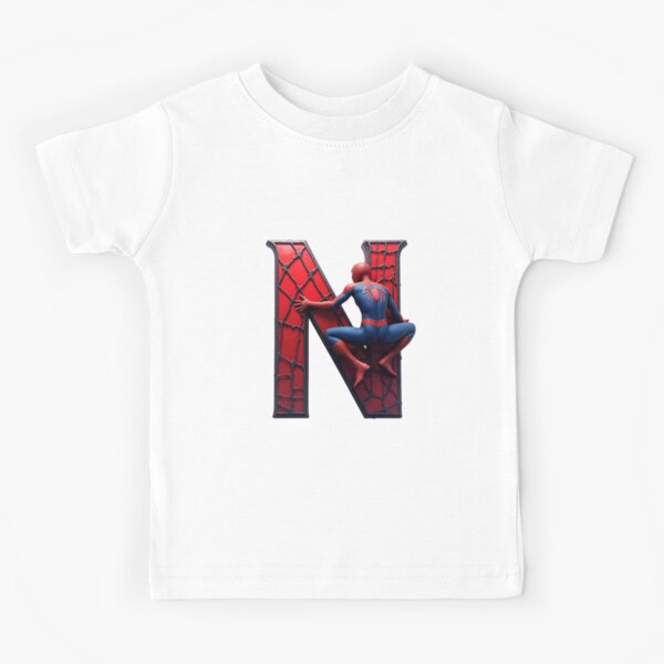 Item preview, Spiderman Monogram Letter N designed and sold by AnimEra2025.