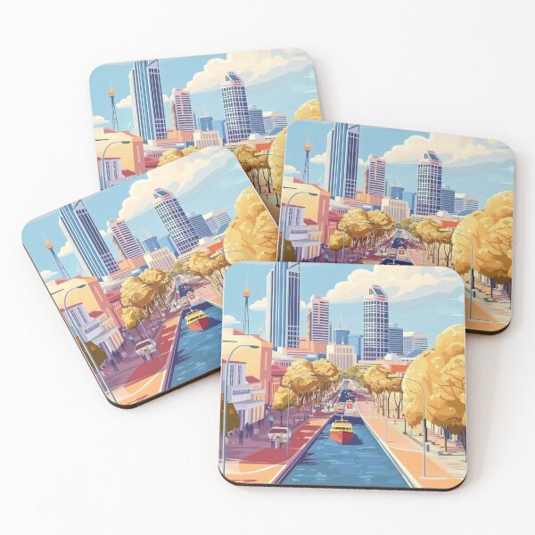 Item preview,  Perth Travel Poster, Perfect Gift for Travel Enthusiasts, Vintage Style Wall Art, Australia Wall art for home decor, Perth print. Sticker designed and sold by Thegalleryshop1.