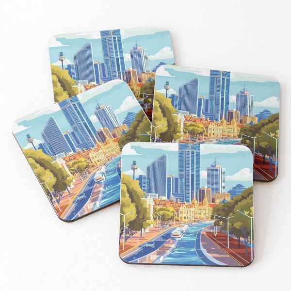 Item preview, Perth Travel Poster, Perfect Gift for Travel Enthusiasts, Vintage Style Wall Art, Australia Wall art for home decor, Perth print. Sticker designed and sold by Thegalleryshop1.