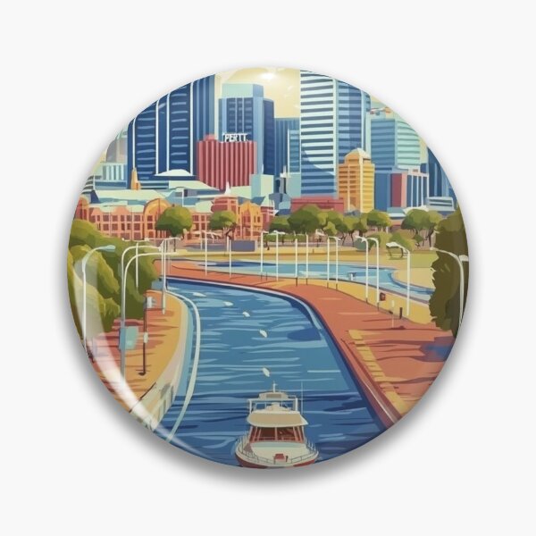 Item preview, Perth Travel Poster, Perfect Gift for Travel Enthusiasts, Vintage Style Wall Art, Australia Wall art for home decor, Perth print. Sticker designed and sold by Thegalleryshop1.
