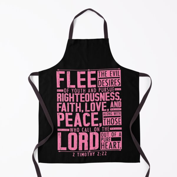 Item preview, 2 Timothy 2:22 Flee The Evil Desires Of Youth designed and sold by plushism.