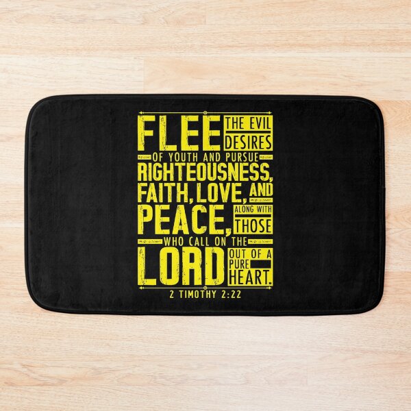 Item preview, 2 Timothy 2:22 Flee The Evil Desires Of Youth designed and sold by plushism.