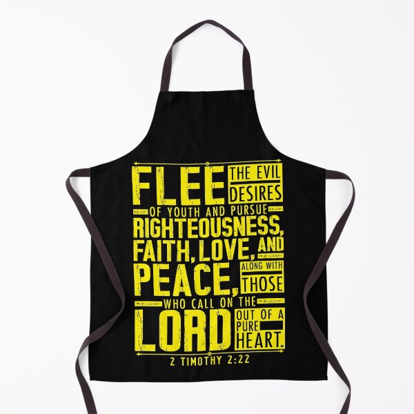 Item preview, 2 Timothy 2:22 Flee The Evil Desires Of Youth designed and sold by plushism.