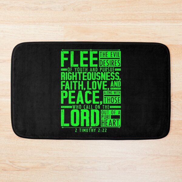 Item preview, 2 Timothy 2:22 Flee The Evil Desires Of Youth designed and sold by plushism.