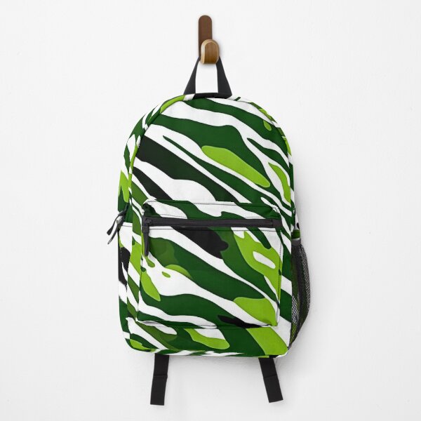 Item preview, Green and White Camo Tiger Stripes Camouflage Pattern designed and sold by CamouflageLab.