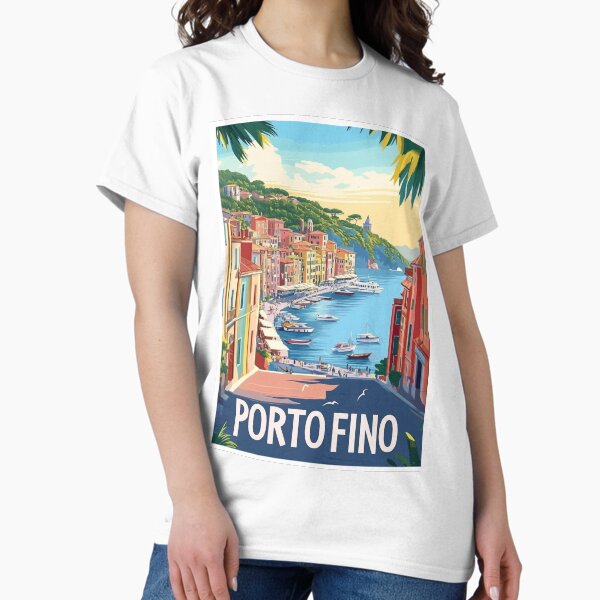 Item preview, Portofino Travel Poster, Perfect Gift for Travel Enthusiasts, Vintage Style Wall Art, Italy Wall art for home decor, Portofino print. designed and sold by Thegalleryshop1.