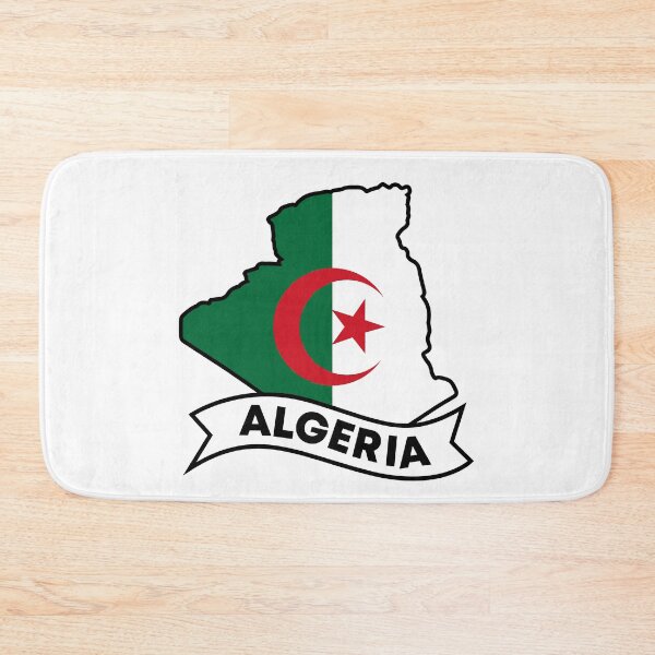 Item preview, Algeria map and flag designed and sold by Wolagno.