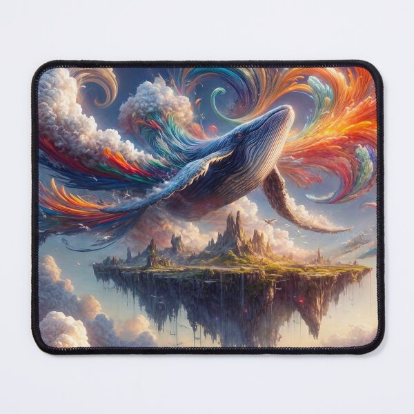 Item preview, Whimsical Flying Whale designed and sold by M-Y-A-R-T-.