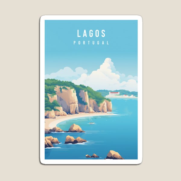 Artikel-Vorschau von Lagos Portugal Reisedruck Algarve, designt und verkauft von Wander-World.