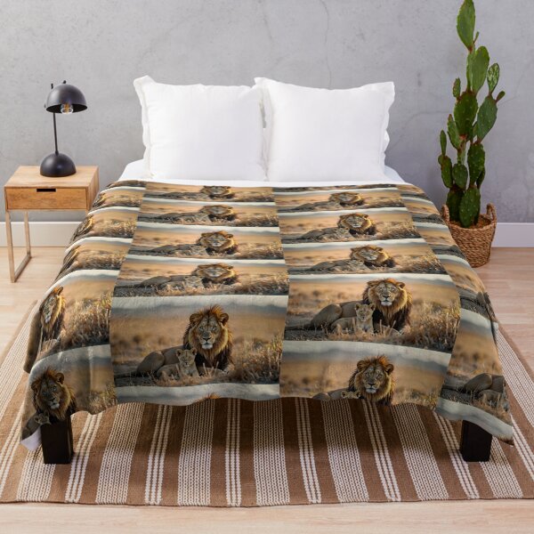 Item preview, Lion and Cub: Golden Hour Calm designed and sold by NelDean.