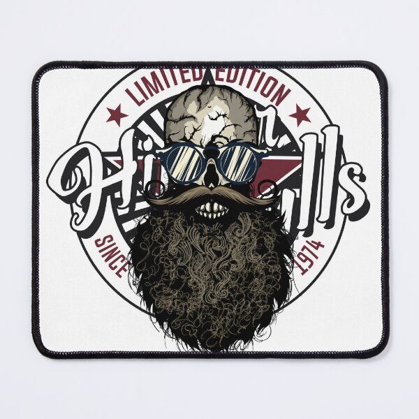 Item preview, hipster skull beard mustache fancy designed and sold by Achille3777.