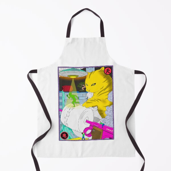 Item preview, Cat chases an Alien. designed and sold by Manhole Delivery.