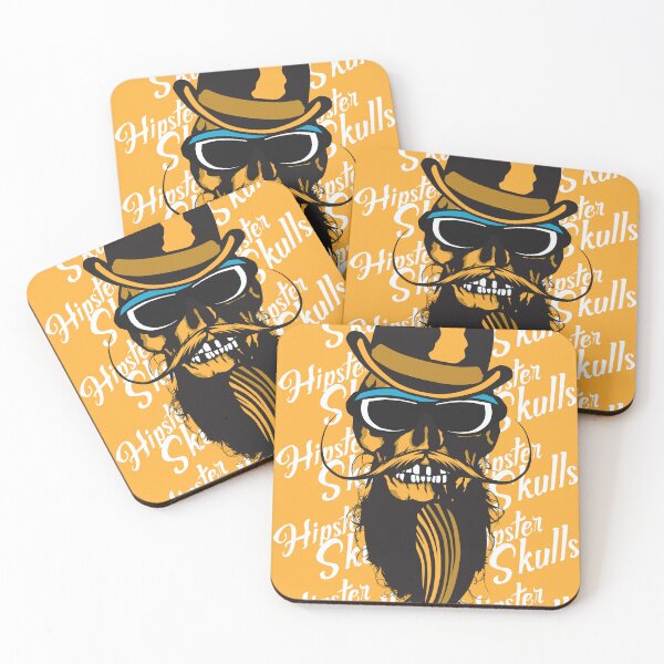 Item preview, hipster skull bearded mustache bowler hat sunglasses designed and sold by Achille3777.