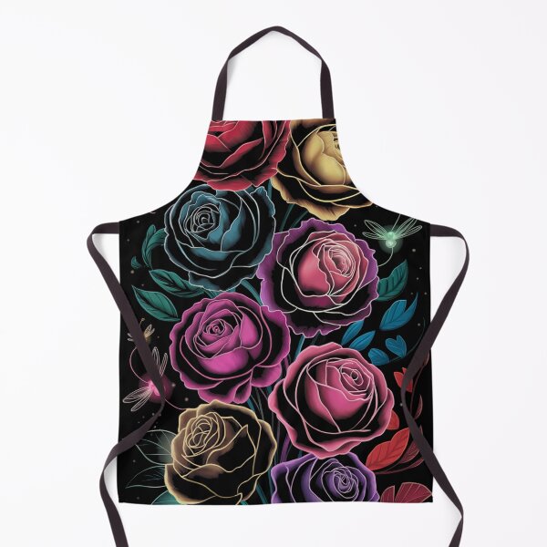 Item preview, Neon Bloom: A magical night of glowing roses designed and sold by EternoVibe.