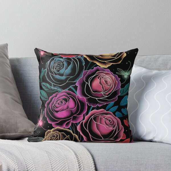 Item preview, Neon Bloom: A magical night of glowing roses designed and sold by EternoVibe.