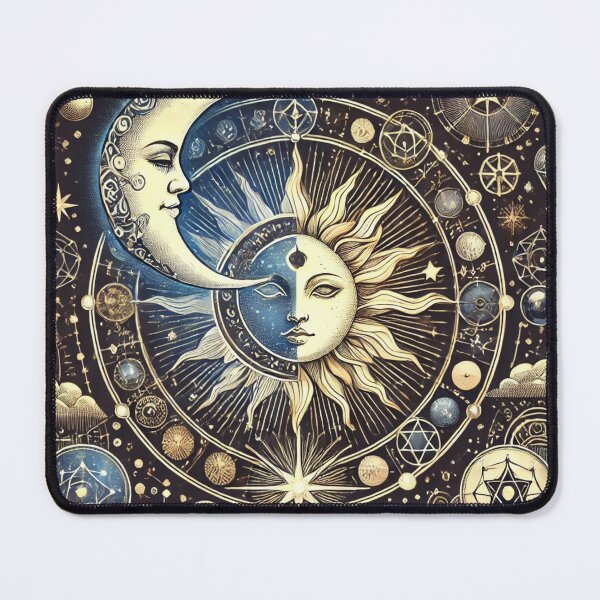 Item preview, Celestial Harmony – Sun & Moon Cosmic Balance designed and sold by EllsLittleStore.