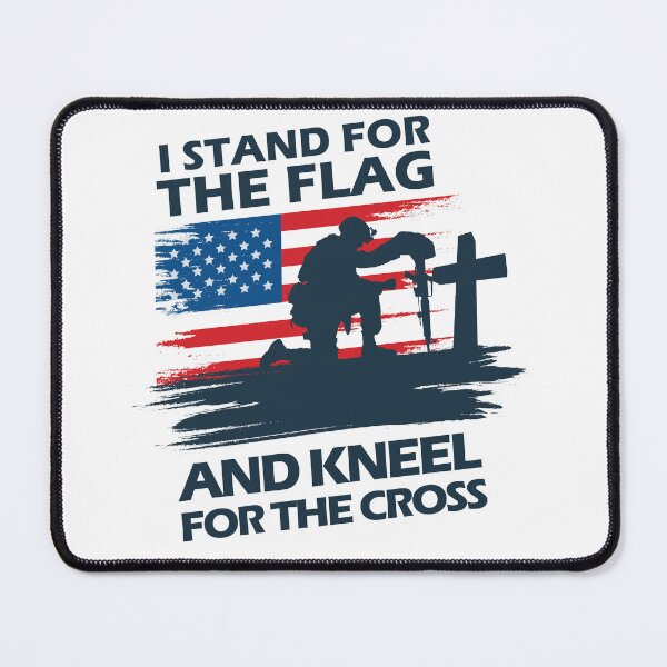 Item preview, I Stand for the Flag and Kneel for the Cross designed and sold by mydesignsbylar.