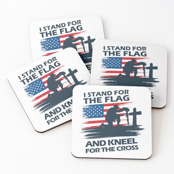 Item preview, I Stand for the Flag and Kneel for the Cross designed and sold by mydesignsbylar.