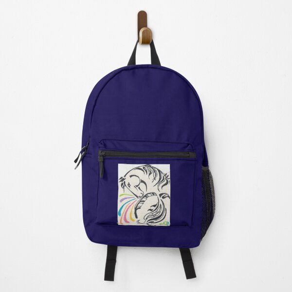 Item preview, Wavy & Proud horse in black-and-white with splashes of colour designed and sold by FFC4U.