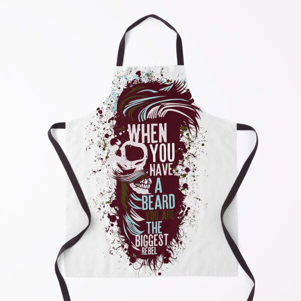 Item preview, hipster skull quote humor beard mustache fantasy design stain bearded mustached designed and sold by Achille3777.