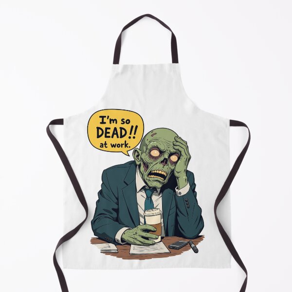 Item preview, Zombie Businessman Drowning in Paperwork: A Humorous Take on Overwork designed and sold by FortuneWildCat.