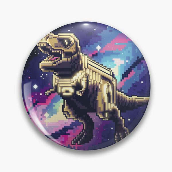 Item preview, Cosmic T-Rex Dinosaur in Glowing Space Armor - Set 2 designed and sold by Serene-Chamber.