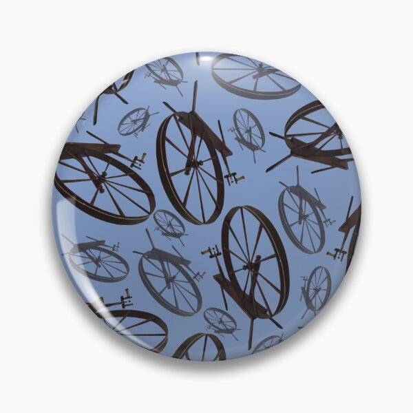 Item preview, Spinning Wheels Tossed Halfdrop Blue 809ac6 designed and sold by Art in My Loft.