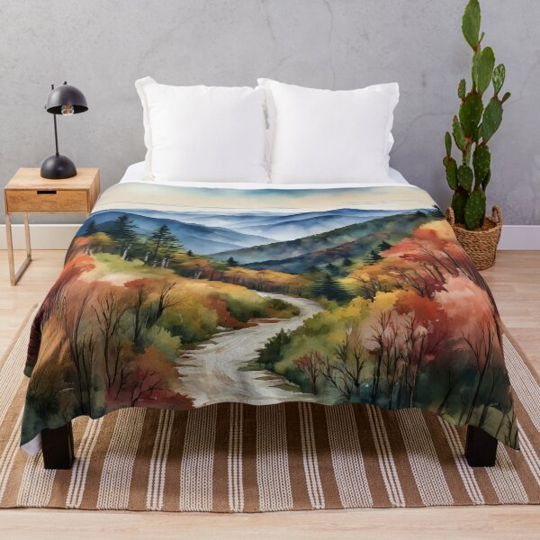 Item preview, Great Smoky Mountains Tennessee North Carolina Watercolor designed and sold by Magnolia Valley Art.