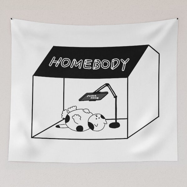 Item preview, Homebody the Cat designed and sold by superbaechoo.
