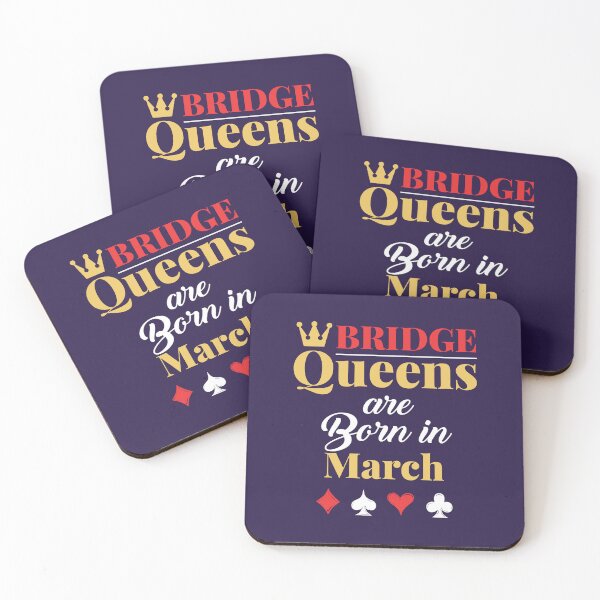 Item preview, Bridge Queens Are Born in March Bridge Lover Birthday designed and sold by jaygo.
