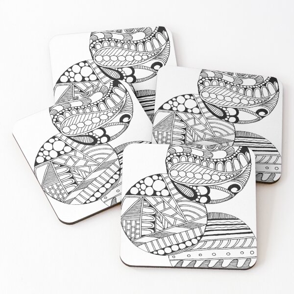 Item preview, doodled ornaments designed and sold by kellybyrdart1.