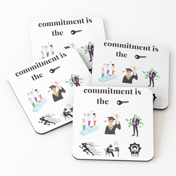 Item preview, Commitment is the Key to Success designed and sold by BxDesigner.