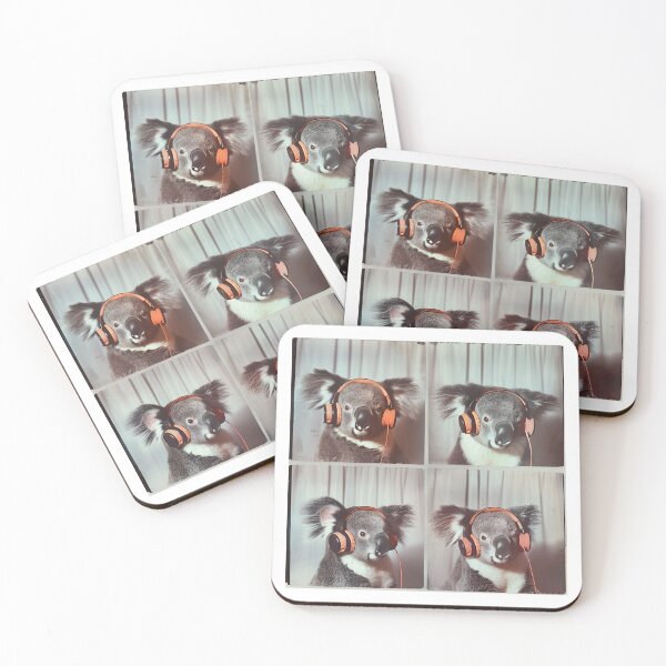 Item preview, Koala Wearing Headphones Photo Booth designed and sold by RockFireMerch.