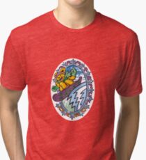 Snowboarding Bear Tri-blend T-Shirt