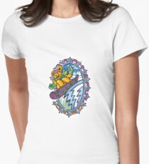 Snowboarding Bear Women's Fitted T-Shirt