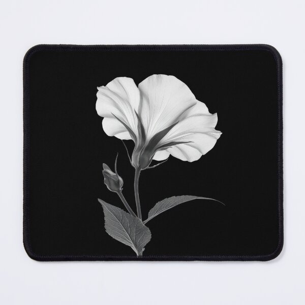 Item preview, Field Bindweed wild flower in black and white colors v3 designed and sold by PiranhaEatFashion.