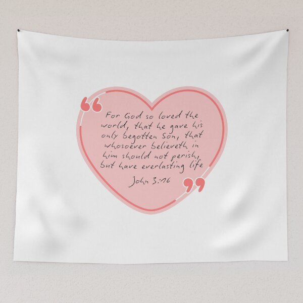 Item preview, John 3:16, Bible verse designed and sold by Faithloveshop.