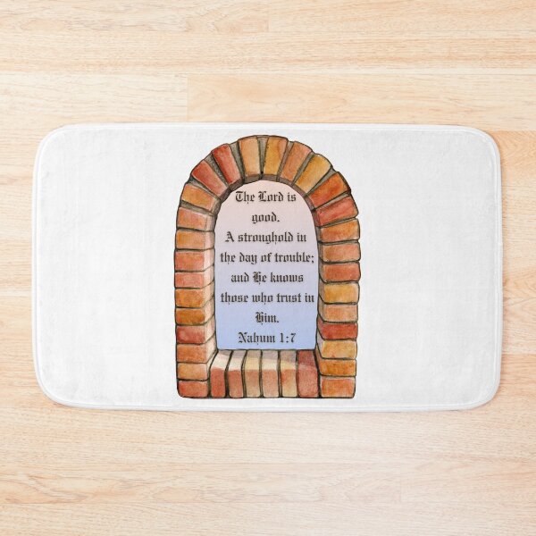 Item preview, Nahum 1:7 - The Lord is good. A stronghold in the day of trouble; and He knows those who trust in Him. designed and sold by FlutterByH.