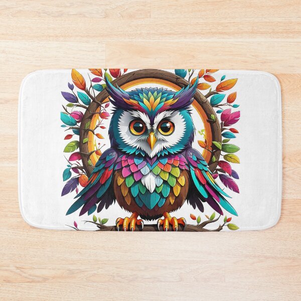 Item preview, Fantasy owl on a tree branch designed and sold by LoneAngel.