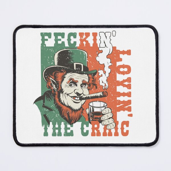 Item preview, Retro Leprechaun Graphic Sweatshirt, St. Patrick's Day Crewneck Jumper, Vintage Irish Print Top, Whiskey Lover Gift, Funny Ginger Apparel designed and sold by ReFreshU Shop Designs.