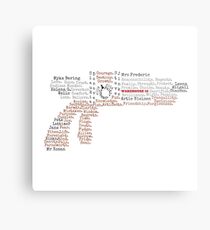 Tesla Typography Metal Print